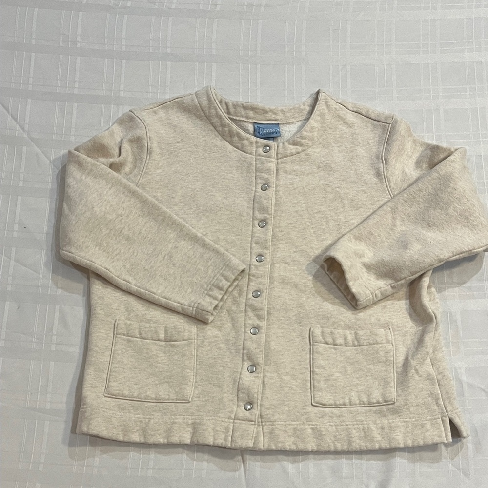 Cream Button-Up Cardigan